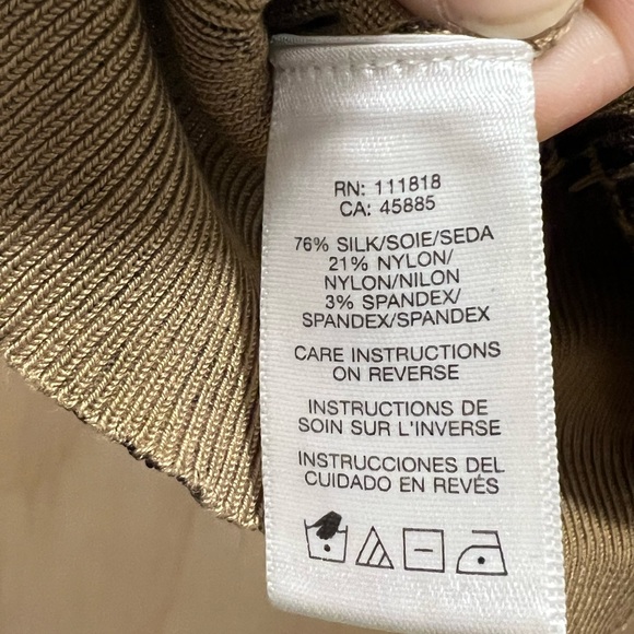 Michael Kors Leopard Print Snap Up Sweater - Small Petite - Picture 5 of 6